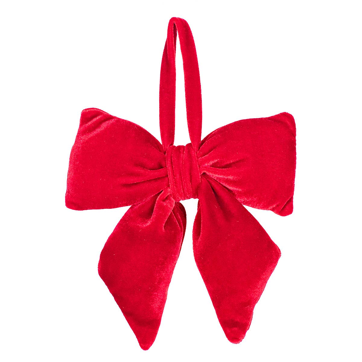 The Royal Standard - Wholesale Ornament - Evelyn Bow Ornament   Red   5x7.5x10