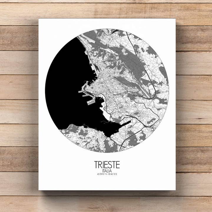 Poster of Trieste | Italy pour la vente par mapospheres