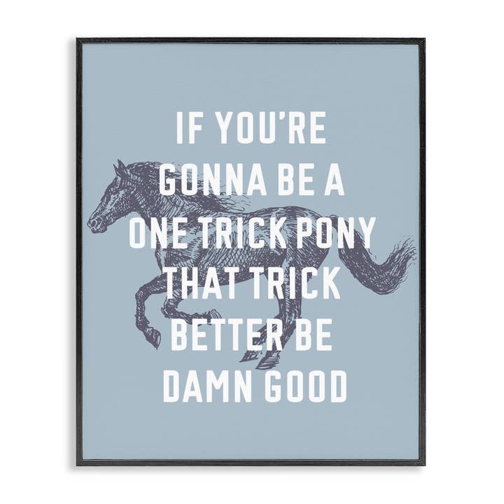 Stupell Industries - Wholesale Wall Decor - Kids & Baby - One Trick Pony Phrase Framed Art29