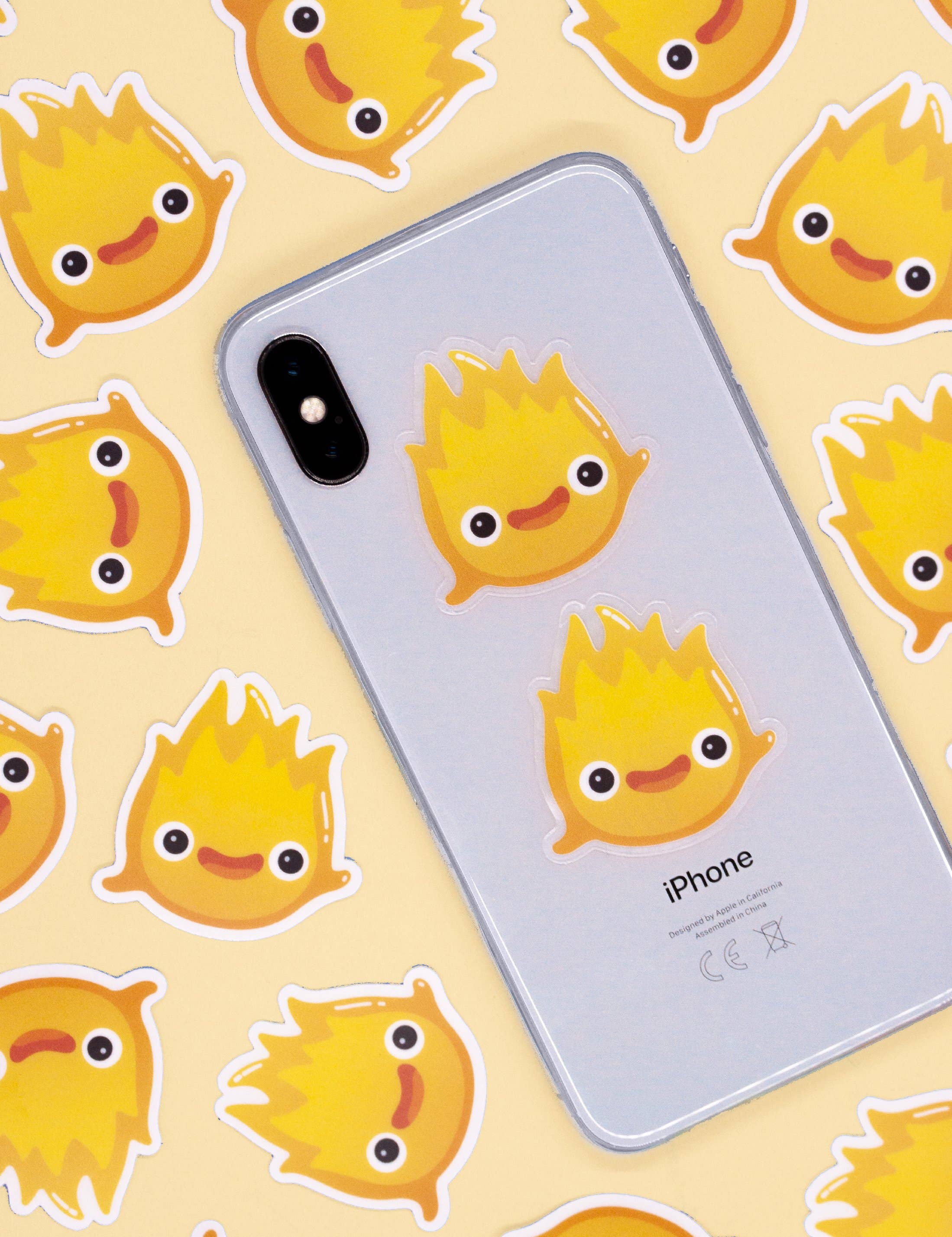 Joanna Behar - Vente Autocollant - Autocollant décoratif en vinyle transparent Calcifer0