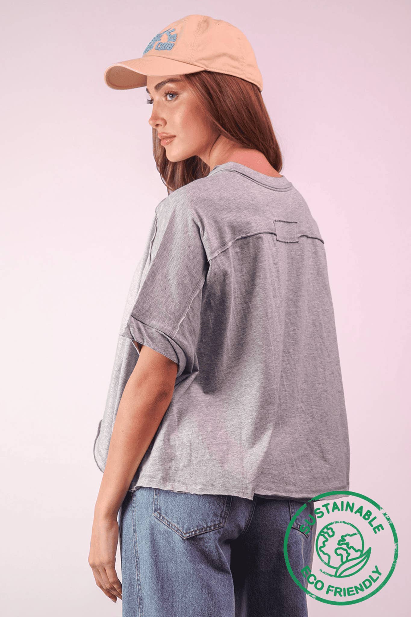 VERY J - Venta al por mayor Jersey corto de punto - Mujer - Top de punto cómodo ecológico crop oversize10