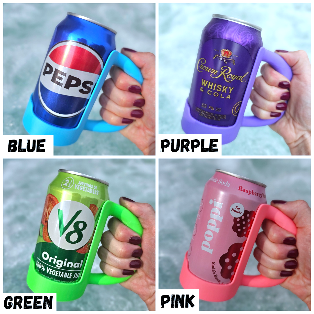 BD Lasers INC. - Wholesale Drink Huggers & Koozies - 12 oz. Standard Can Holder Handle, Soda Pop Holder3