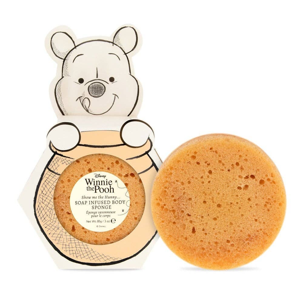 Mad Beauty - Wholesale Bath Pouf/Sponge - Mad Beauty Disney Winnie The Pooh Infused Body Sponge1