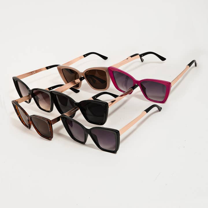 Assorted Square Cat Eye Lens Sunglasses for wholesale on Faire