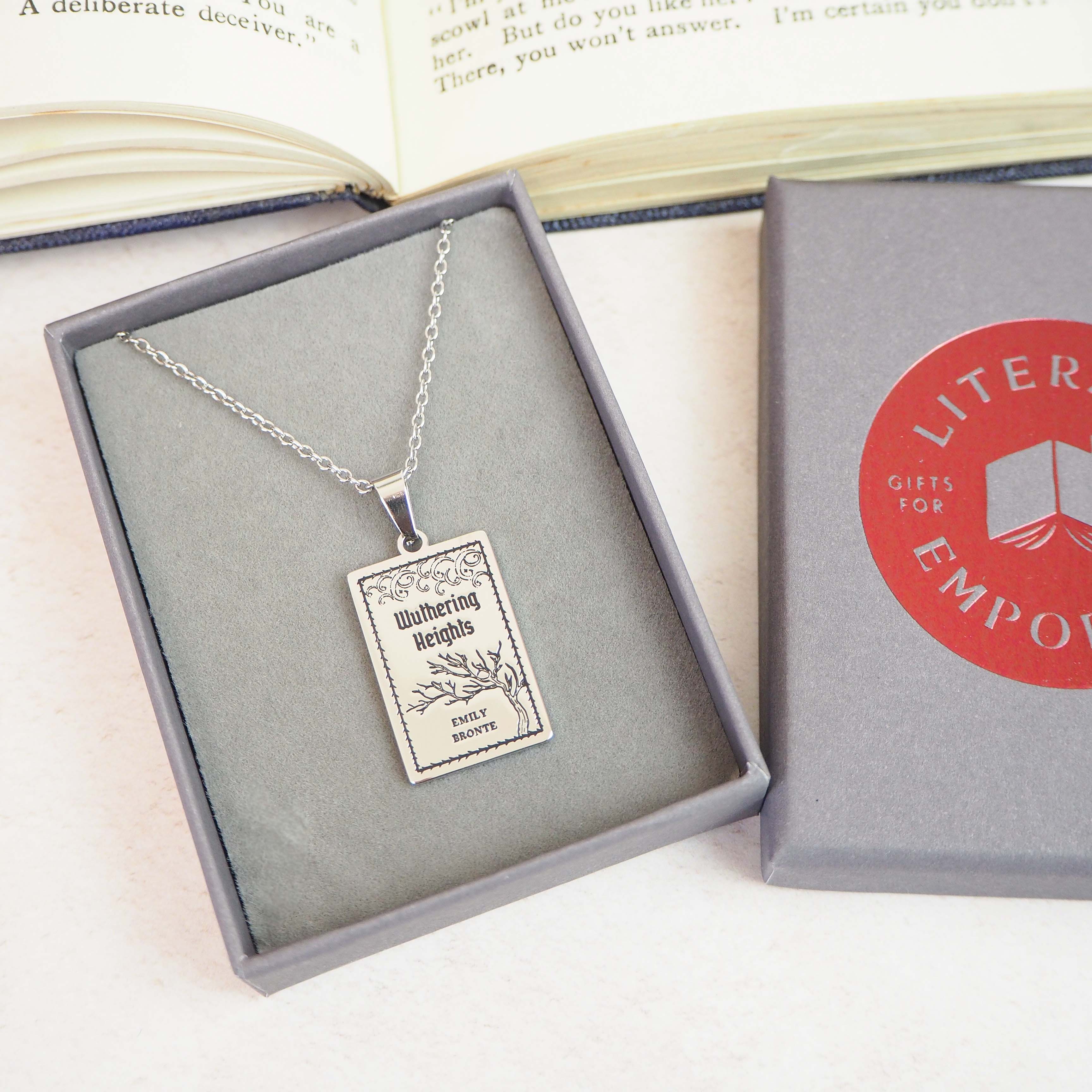 LiteraryEmporium - Wholesale Pendant/Charm Necklace - Wuthering Heights Book Necklace3