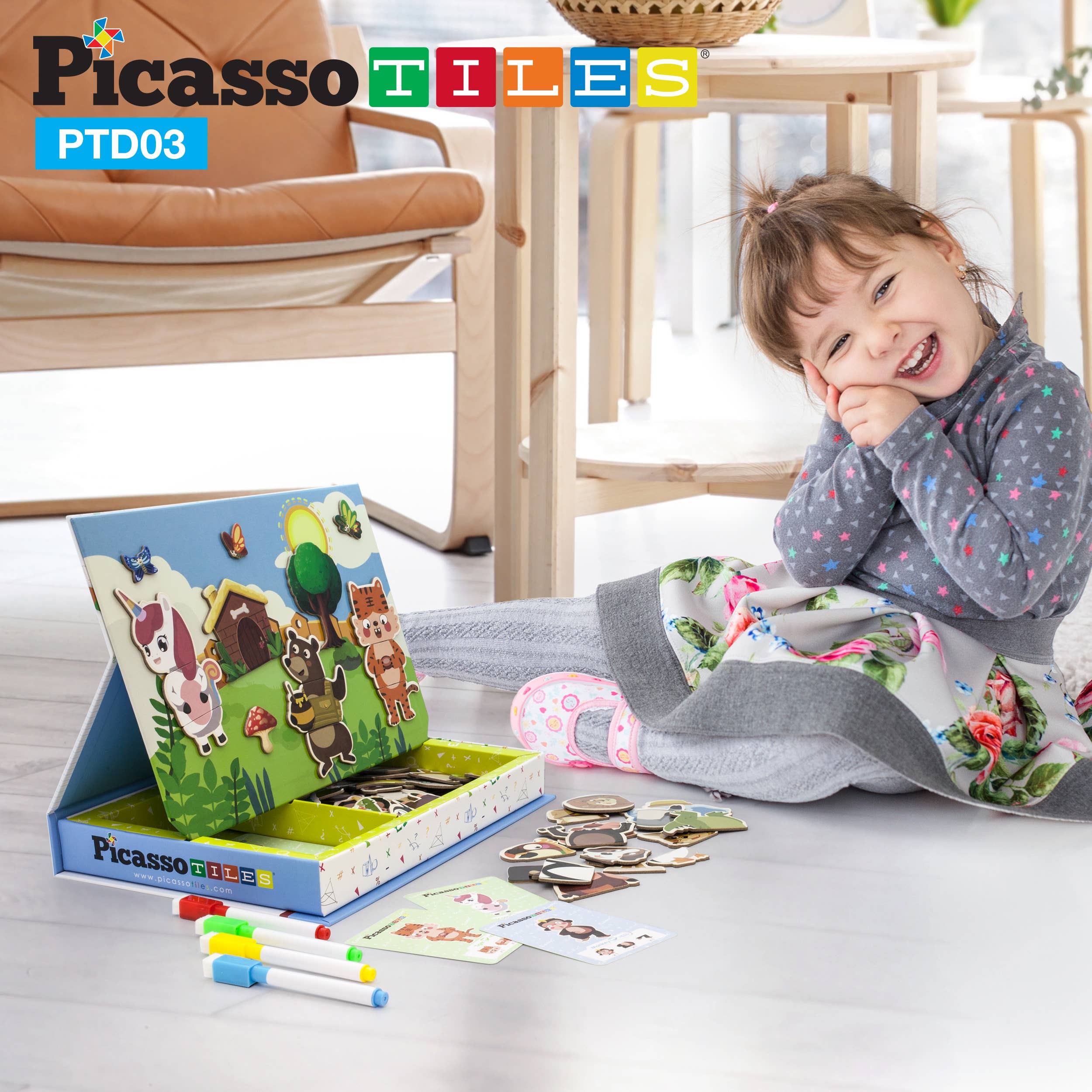 PicassoTiles – wholesale Puzzle – Child – PicassoTiles Mix-and-Match Animal Puzzle Book9