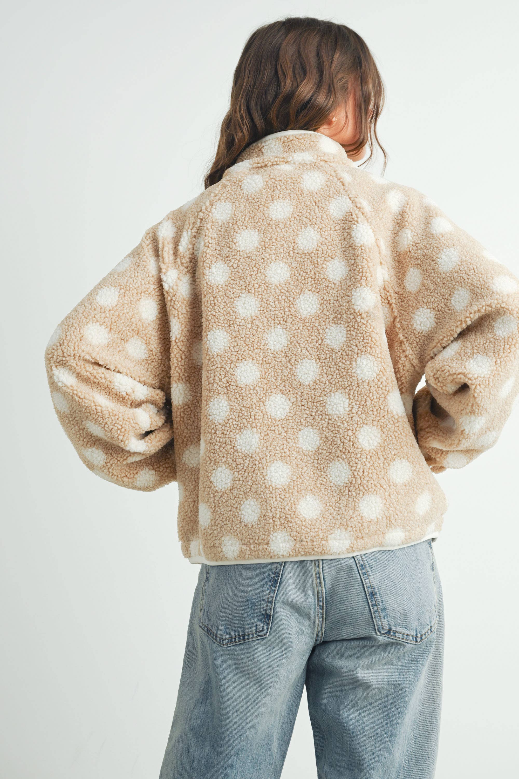 BUTTERMELON - Wholesale Jacket - Women's - Fall/Winter Polka Dot Button Down Jacket - BMJ742020