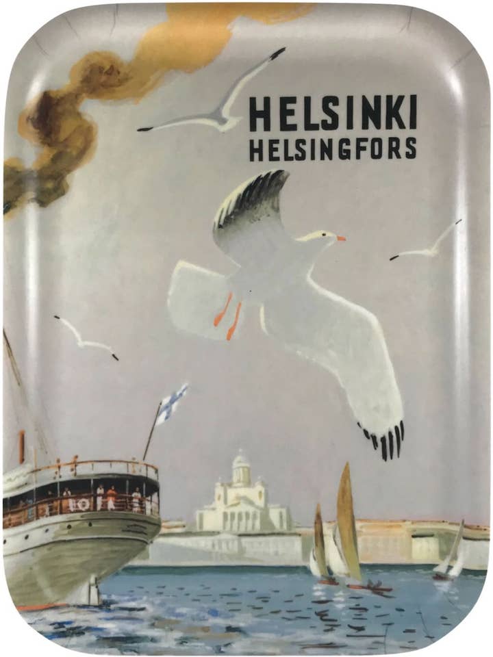 Helsingfors - La Mouette, plateau 20 x 27 cm pour la vente par Come to Finland