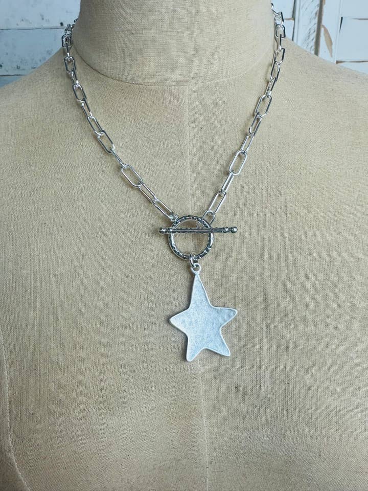Silver Toggle Star Necklace for wholesale by Scooples Jewelry