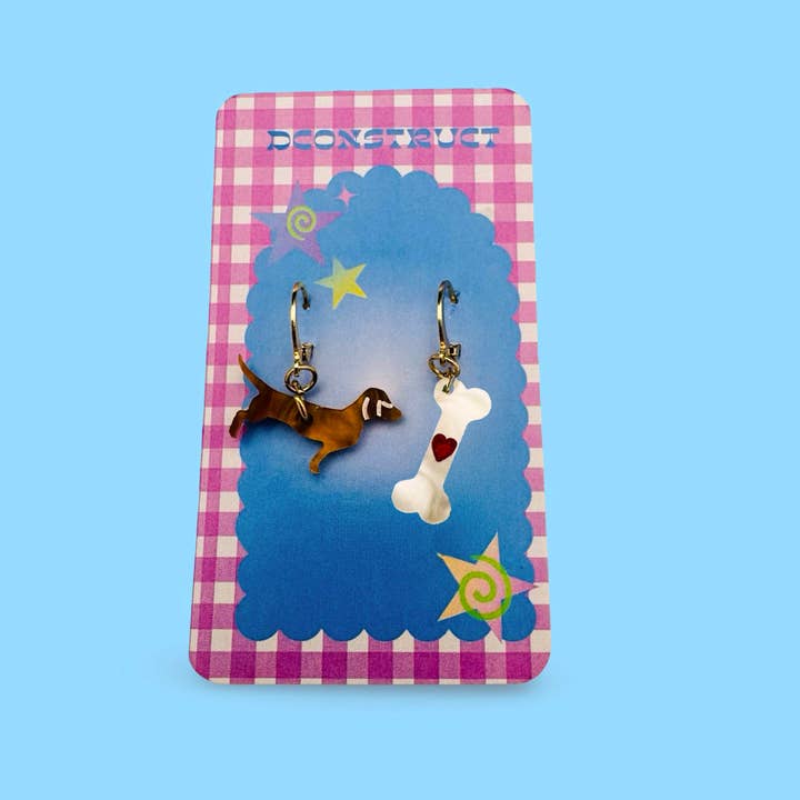 Dog Charm Earring Set for wholesale by dconstruct