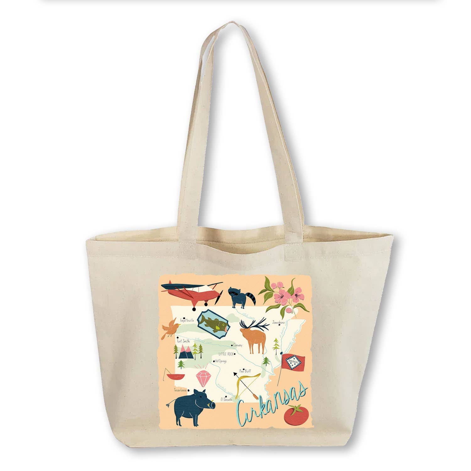 Works of Heart - Wholesale Tote Bag - Unisex - Home State Home: Canvas Totebag2