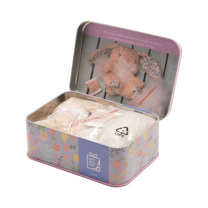 WIDDOP and Co. - Wholesale Craft Supplies - **MULTI 6** Apples To Pears Gift In A Tin Sew Me Up Floral Bunny3