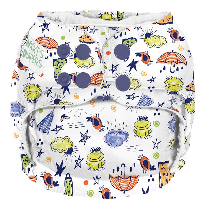 Pañal de bolsillo para pañales de Nicki - Puddle Hopper para venta al por mayor de Nicki's Diapers (Planetwise Wholesale)