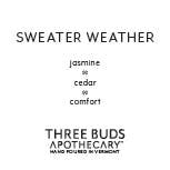 Three Buds Apothecary - Wholesale Jar/Filled Candle - Sweater Weather Hand Poured Soy Candle1