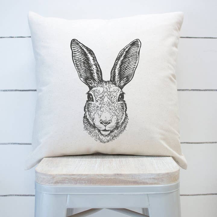 Vintage Inspired Easter Bunny Pillow Cover Easter Rabbit for wholesale by Rising Tide Vintage