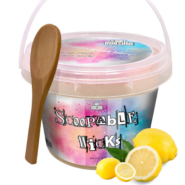 Lemony Lemons Scoopable Wax: Fresh Lemons Scent by GlitterWicks for wholesale by Glitterwicks