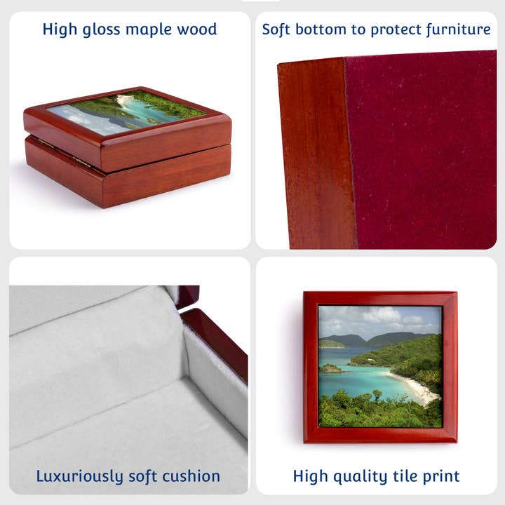 3dRose – wholesale Jewellery box/organiser – 3dRose, USVI, St. John, Trunk Bay, Virgin Islands NP-CA37 CMI0147 - Cindy Miller Hopkins, Jewelry Box6