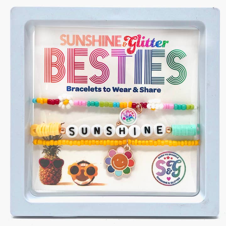 Sunshine & Glitter - Wholesale Jewelry Set - BESTIES Sunshine Bracelet Sets