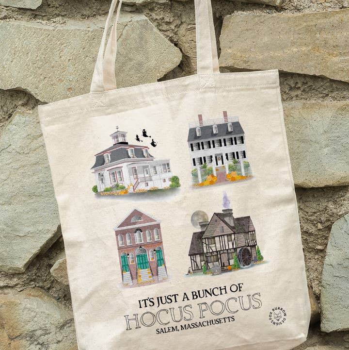 Fox Burrow Designs - Wholesale Draagtas - Dames - Hocus Pocus - Draagtas van canvas0