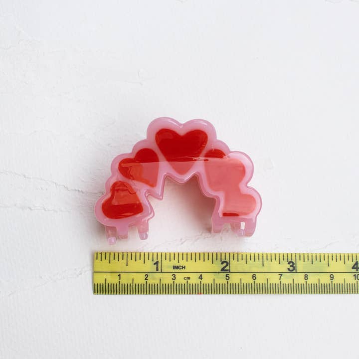 Tiepology - Wholesale Hair Clip - Women's - Eco Arch Shape Heart Hair Claw Clip
