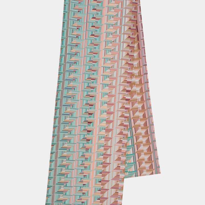 DESERT ROSE COTTON SILK SCARF for wholesale by YEN TING CHO