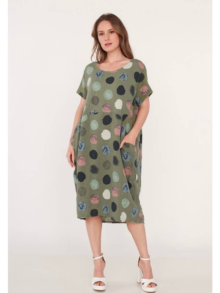 LINEN & COTTON HOUSE - Wholesale Jurk - Dames - 3533 jurk van linnen | dameskleding13