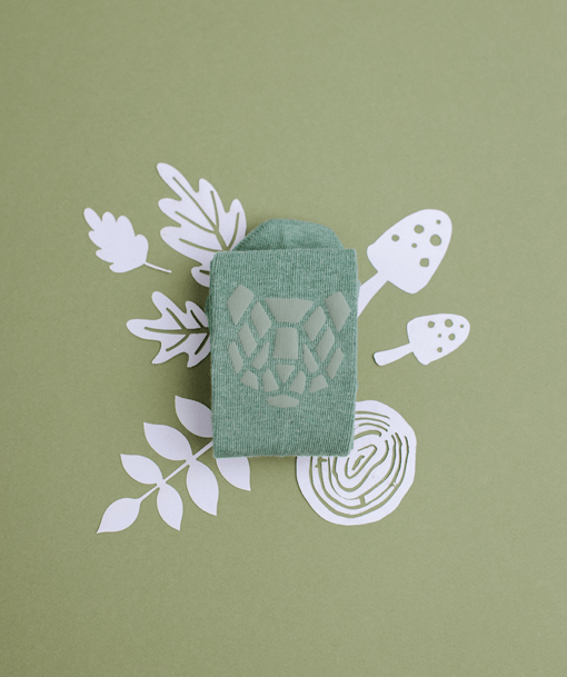 Olie the Curious - Wholesale Socks - Kids - Green Forest Tales Crawling Tight3