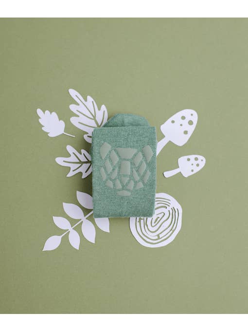 Olie the Curious - Wholesale Socks - Kids - Green Forest Tales Crawling Tight3