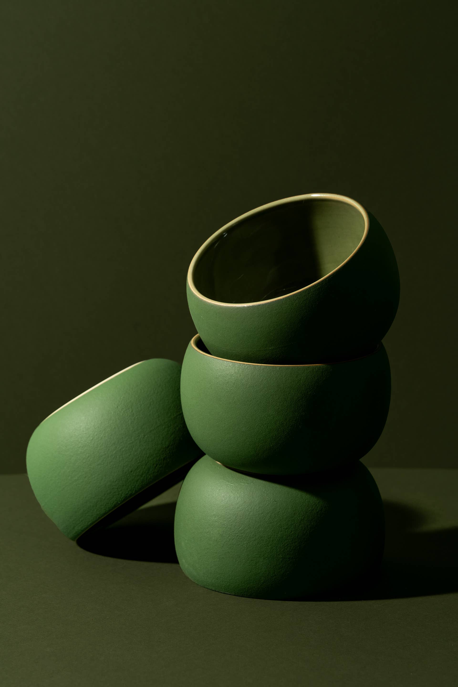 GHARYAN Stoneware & Olive Wood Tableware | Ships from USA - Wholesale Bowl - Handmade Stoneware Soup Bowl | EPA 17 oz12