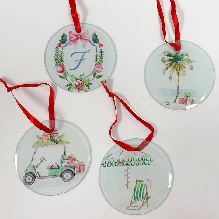 Caloosa Glass Christmas Ornaments for wholesale by Caloosa WaterWear
