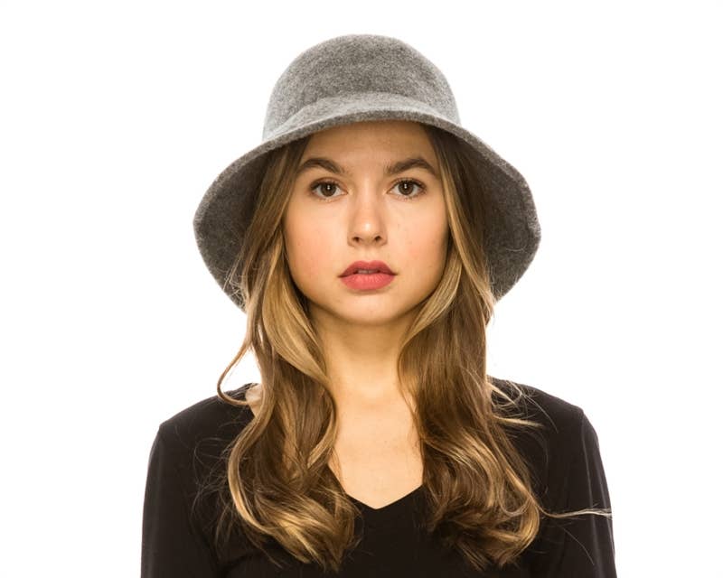 DNMC - Wholesale Cloche Hat - Women's - Women's Wool Winter Dress Hat w/ Bow3