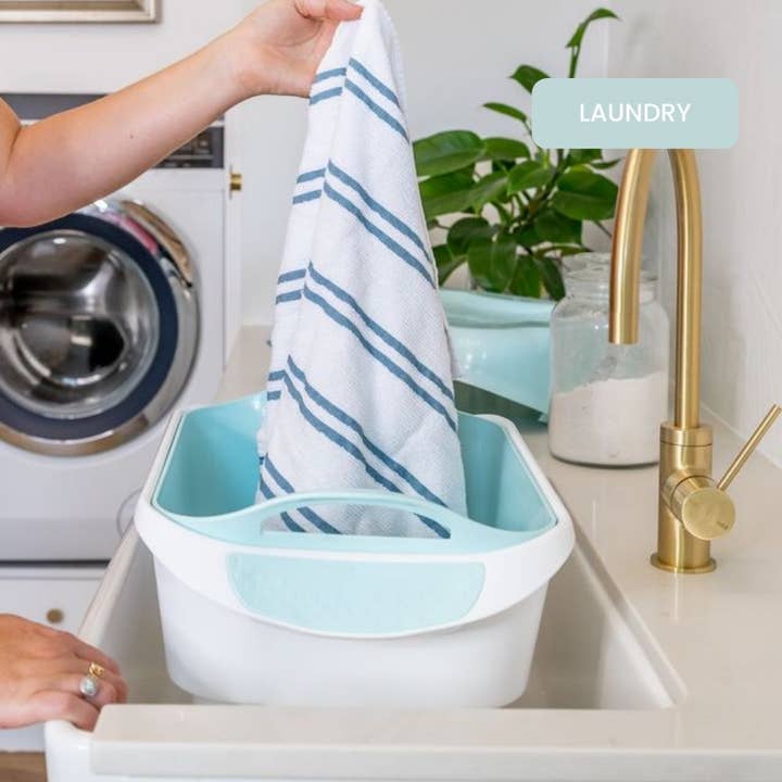 Strucket - Wholesale Laundry Basket - Strucket 19L (5 Gallon) Strainer Bucket – 6 Pack Aqua7