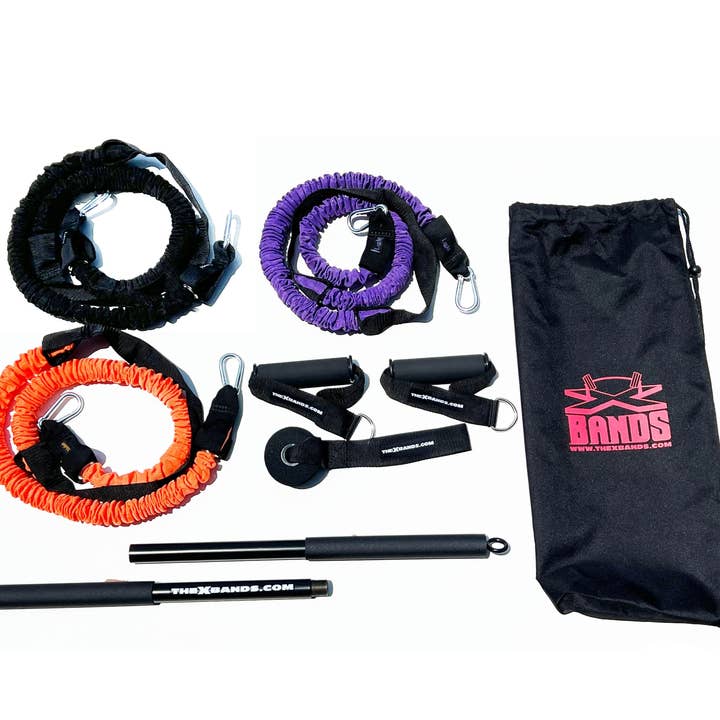 Full Body and Squat Workout Kit For Home or Travel for wholesale by The X Bands