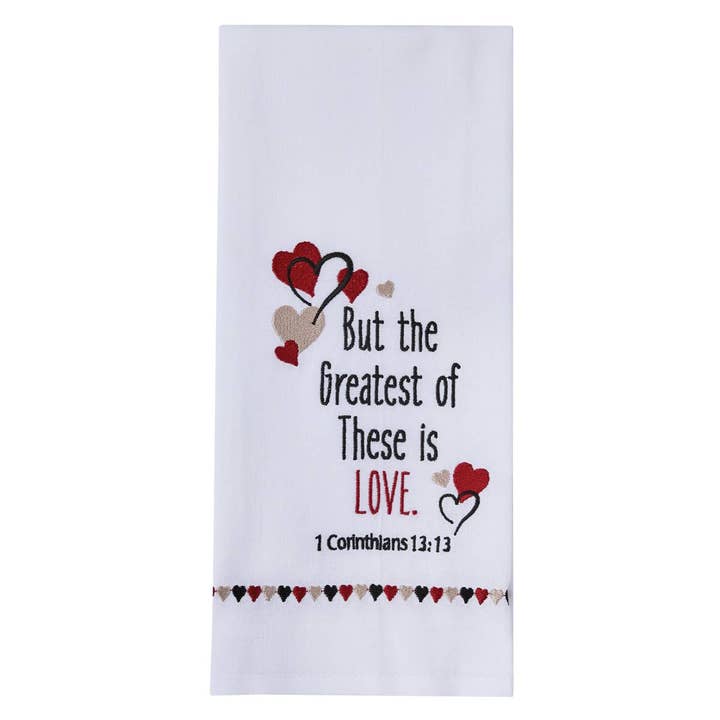 Greatest Of These Is Love Decorative Dishtowel for wholesale by Split P