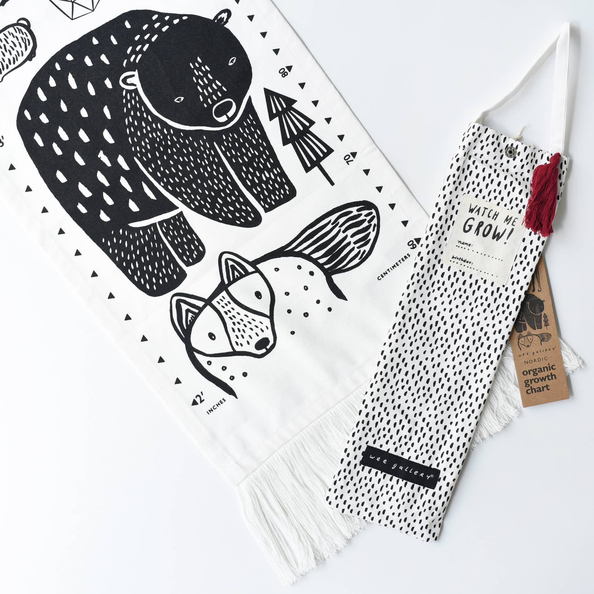 Wee Gallery - Wholesale Growth Chart - Kids & Baby - Nordic Canvas Growth Chart - Nursery Decor, Kids Room Art4