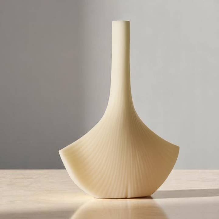 Vela Única de Folha de Ginkgo 8 1/4x6in - Flores - Em Forma por atacado de Agaboo Candle