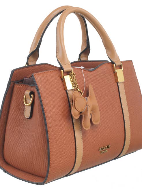 CLASSIC WEAVE STRUCTURED TOTE BAG for wholesale by Bessie London