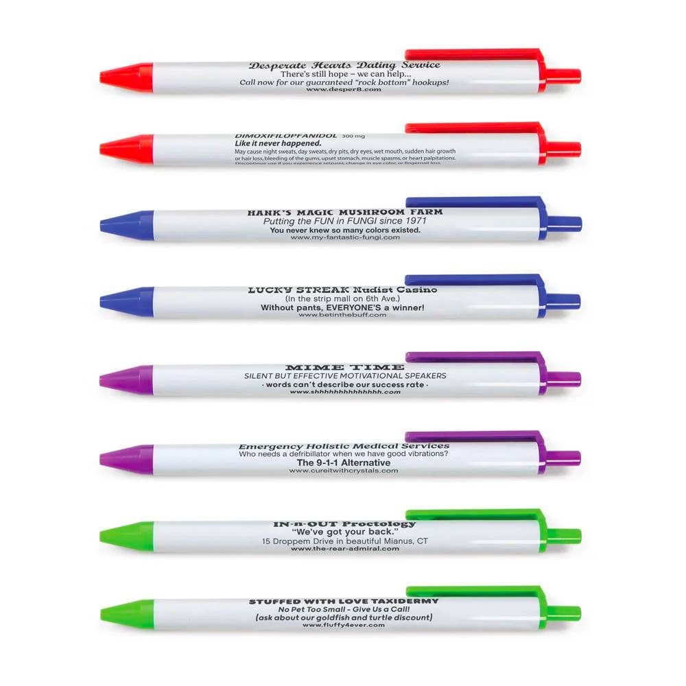 Fred & Friends - Wholesale Pen - Borrow My Pen - Memorable Pens - Set of 81