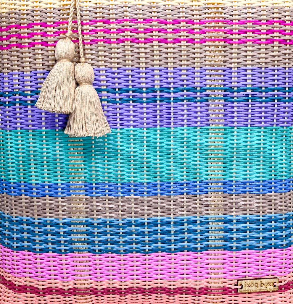 ixöq - Wholesale Tote Bag - Women's - Ixoq Cesta Tote Large ~ Multi Striped ~ Unlined10