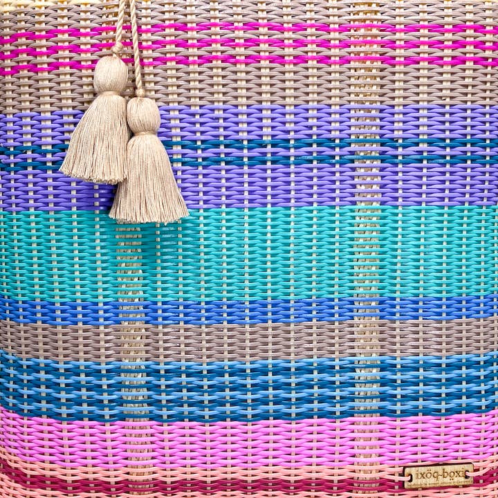 ixöq - Wholesale Tote Bag - Women's - Ixoq Cesta Tote Large ~ Multi Striped ~ Unlined10