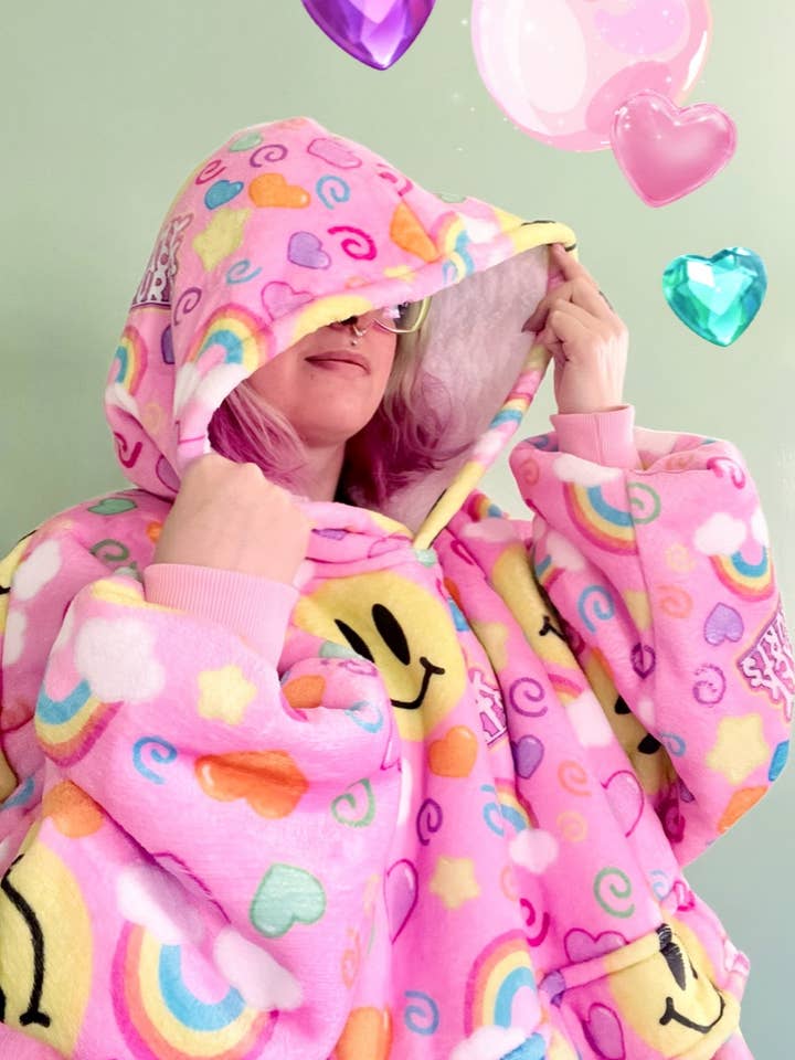 KityCrylics - Wholesale Hoodie - Women's - My Back Hurts Jumbo Blanket Hoodie "Comfy"1