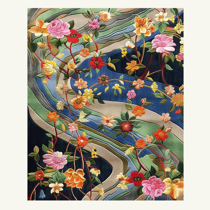 Garden Glam Hand Tufted Wool Rug for wholesale by Maia Homes