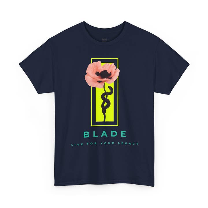 Venom Blossom Pink/Indigo/Neon Green Floral T-Shirt for wholesale by Blade Infiniti LLC