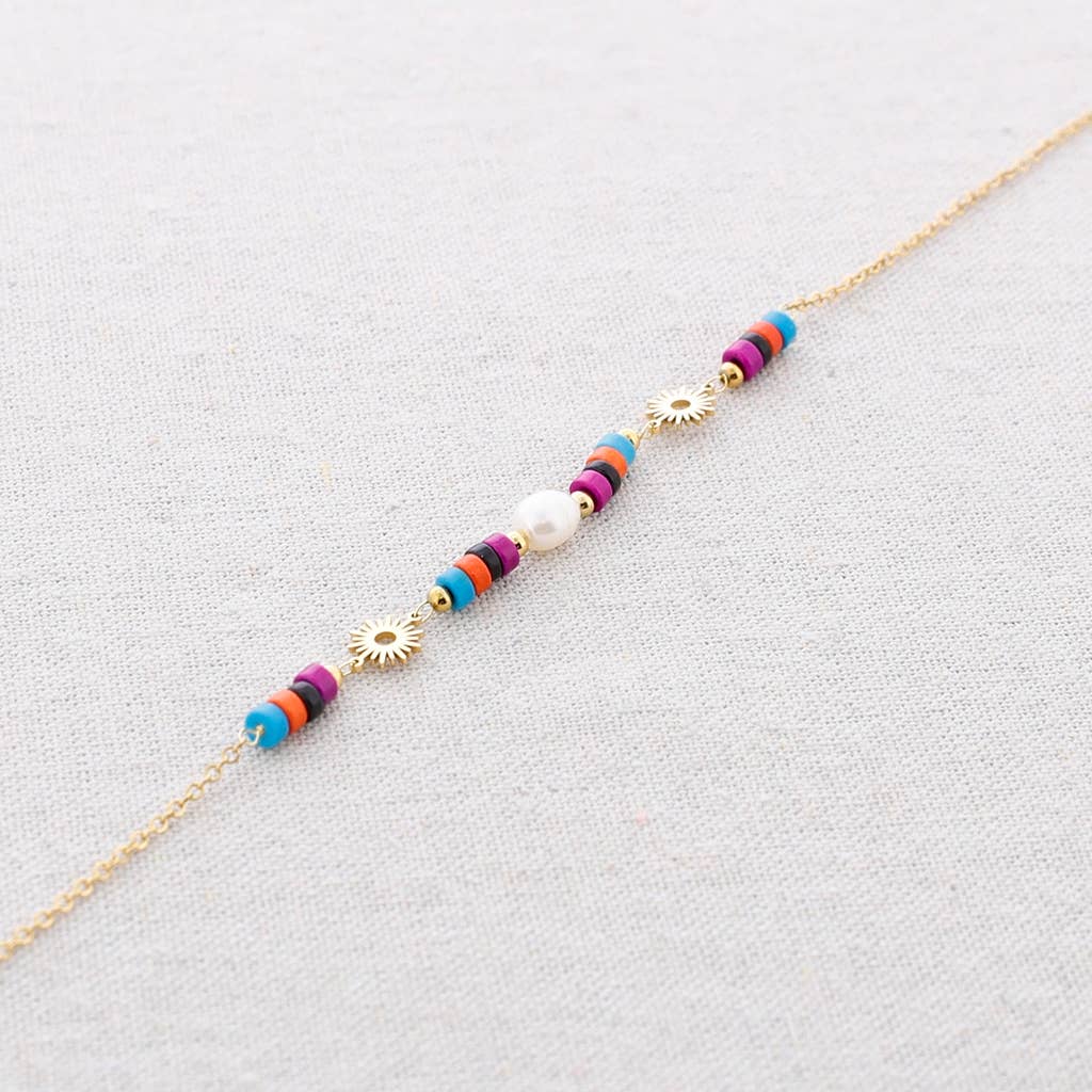 Sonata - Venta al por mayor Bisutería - Gargantilla Acero Piedras Colgantes0