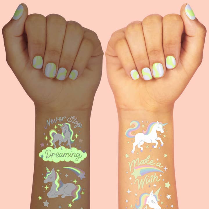 xo, Fetti - Wholesale Temporary Tattoo - Unicorn Glo | 46 foil temporary tattoo | kids activity+party2