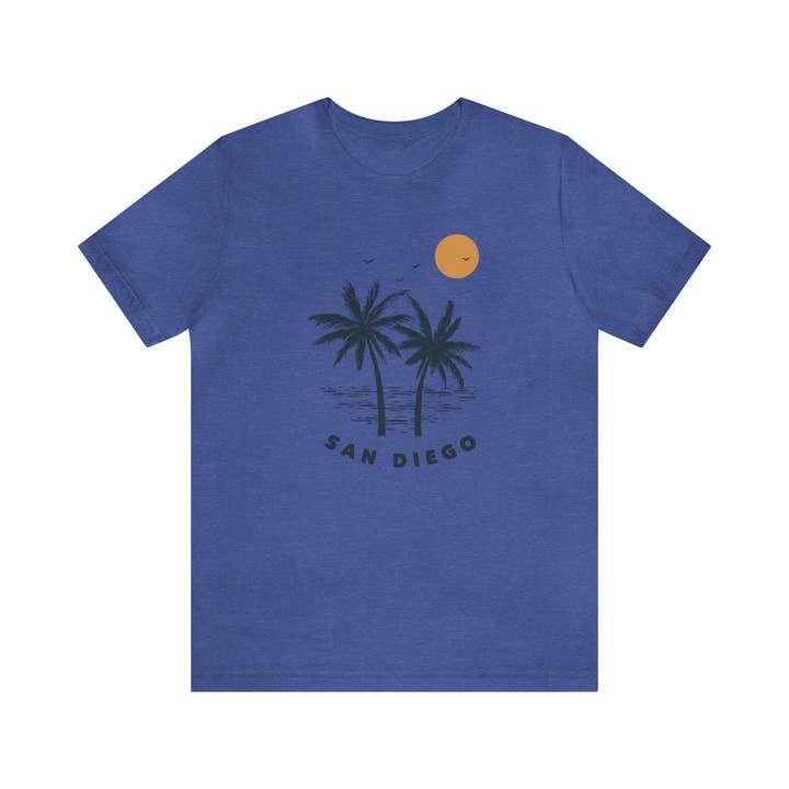 Hey Mountains - Wholesale Screen Printed T-Shirt - Unisex - San Diego T-Shirt - Retro Unisex California Shirt
