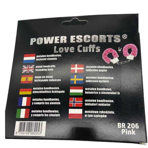 Kinky Pleasure - Wholesale Sex toy - Power Escorts - BR206 Pink Furry Handcuffs2