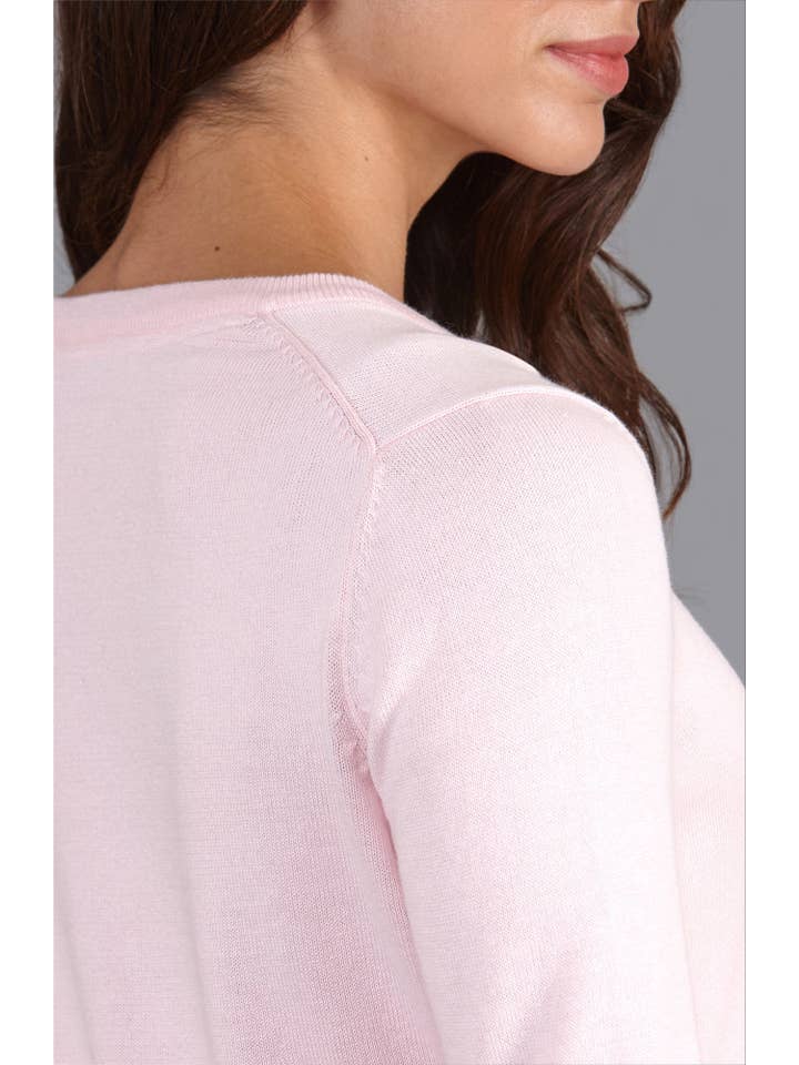 Paul James Knitwear - Wholesale Knitted jumper – Women′s - Womens Pure Cotton V-Neck Jumper11