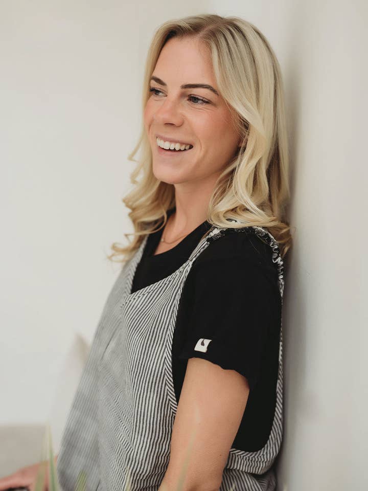 Sadie Black V-Neck T-Shirt for wholesale by Turtledove London