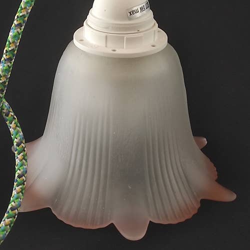 Le Siècle des Lumières - Vendita all'ingrosso Lampada da scrivania/d'accento - Lampada da tavolo Tulipano in vetro con cavo decorato - Jeanne Barret2